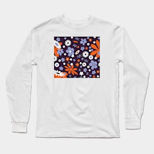 Flower Pattern Long Sleeve T-Shirt